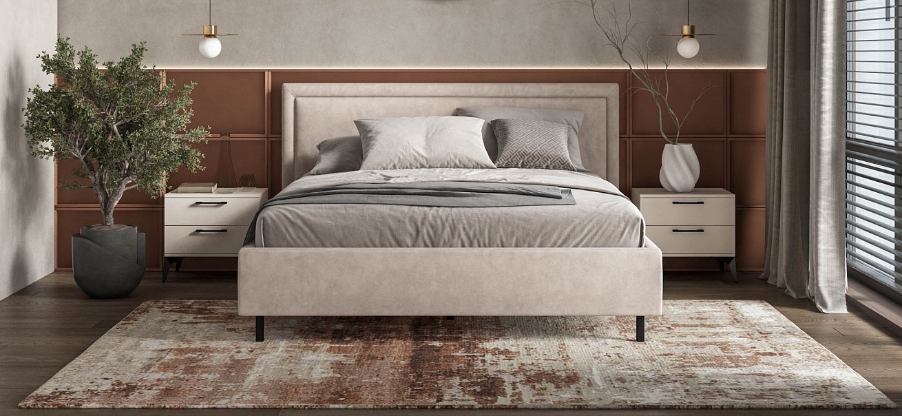 Кровать Фрея 160*200 Слим MONOLIT Латте