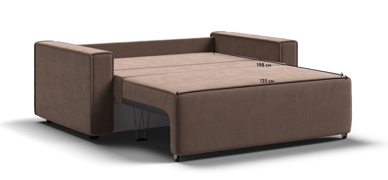 Диван NORD Compact велюр Monolit мокко