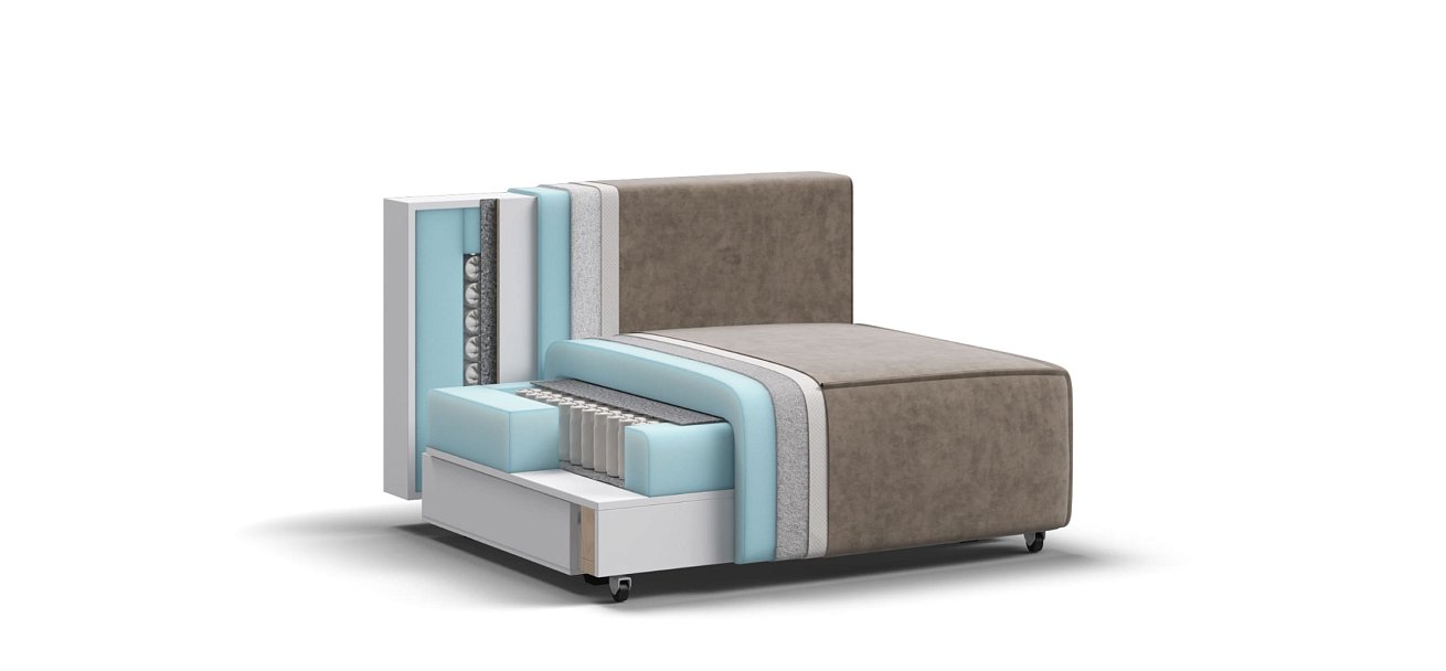 База сп.м BOSS SOFT MODOOL Велюр Роял тауп