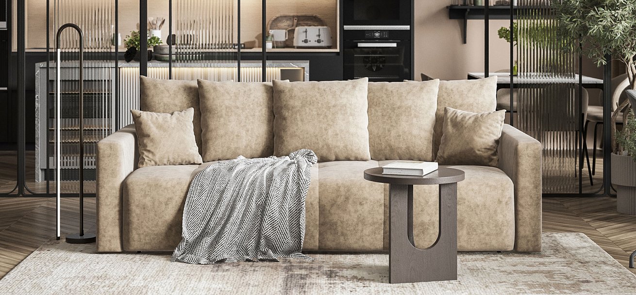 Диван BOSS TREND Велюр Роял тауп