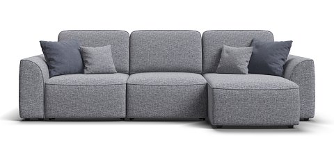 Угловой диван KING SE Рогожка Vento серый