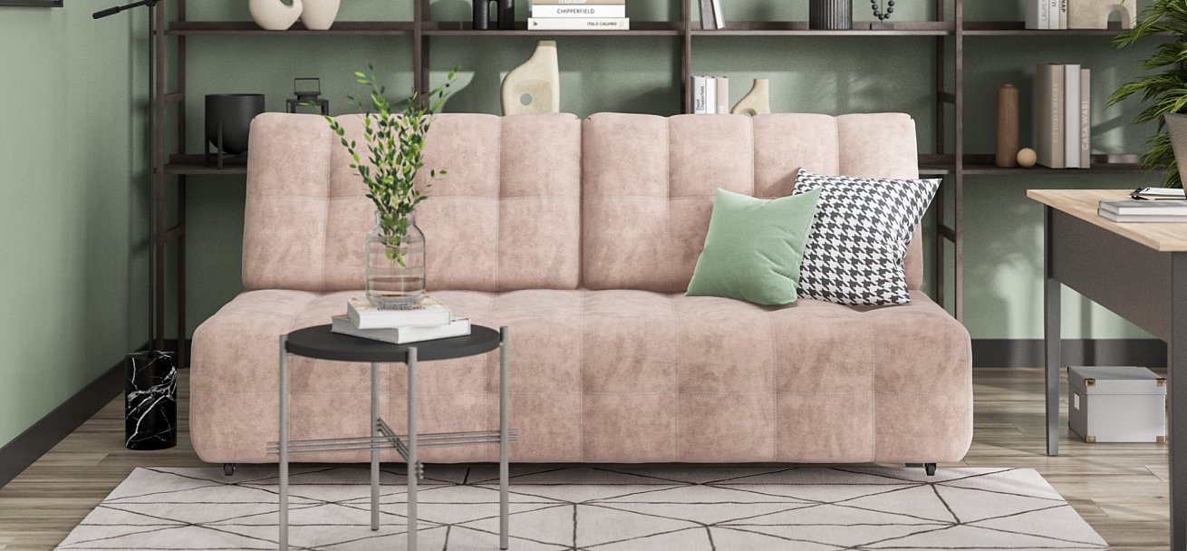 Диван BOSS 2.0 MINI Велюр Royal пион NEW