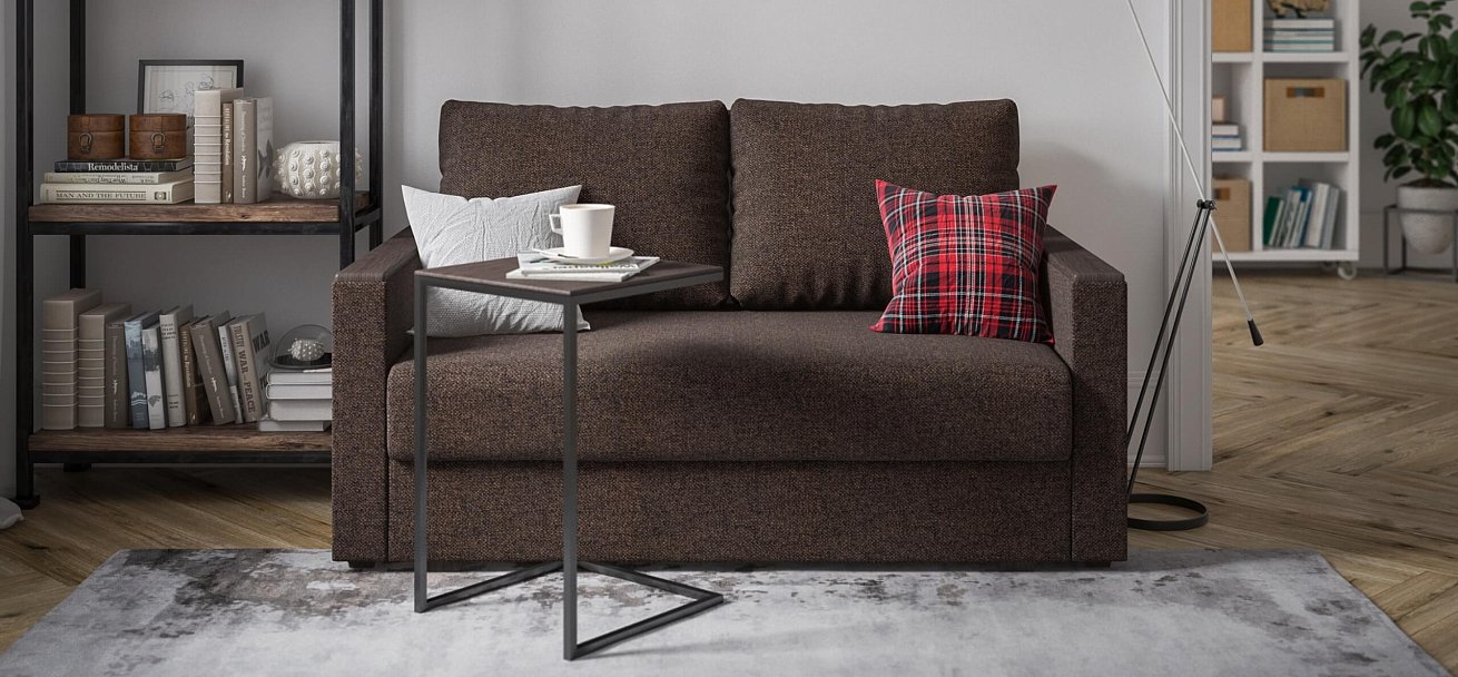 Диван Атланта-2 Лайт рогожка Malmo шоколад