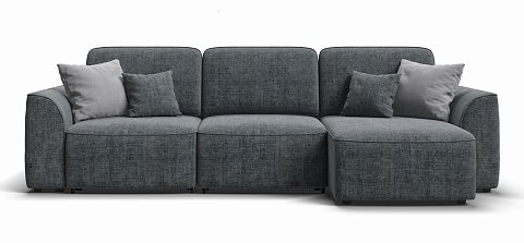 Угловой диван KING SE Шенилл IQ серый