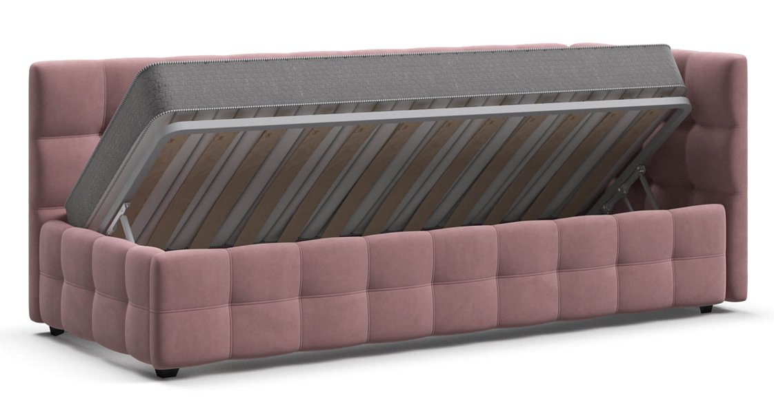 Кровать BOSS mini NEW велюр Monolit роуз