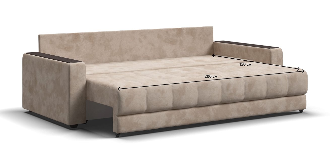 Диван BOSS 2.0 велюр Alkantara пепел