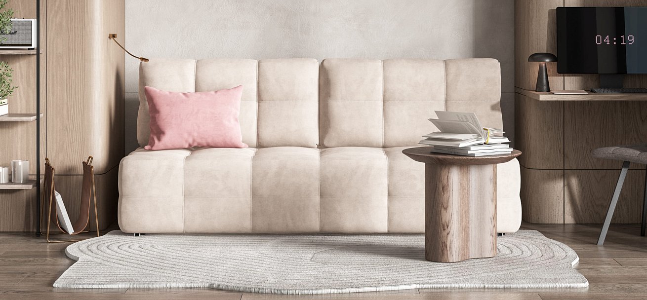 Диван Dandy MINI SE велюр Monolit латте