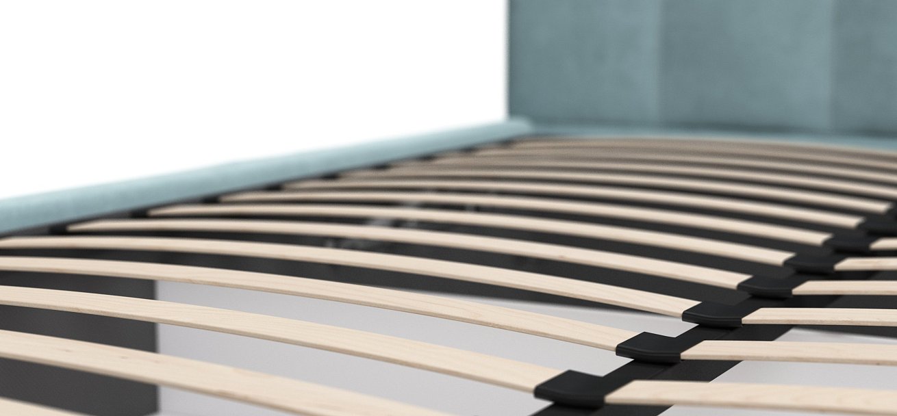 Кровать Белла 160*200 велюр Monolit аква