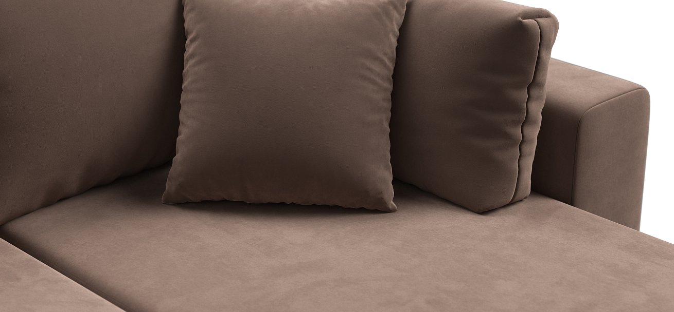 Угловой диван Босс Прайм Макс Велюр Monolit мокко