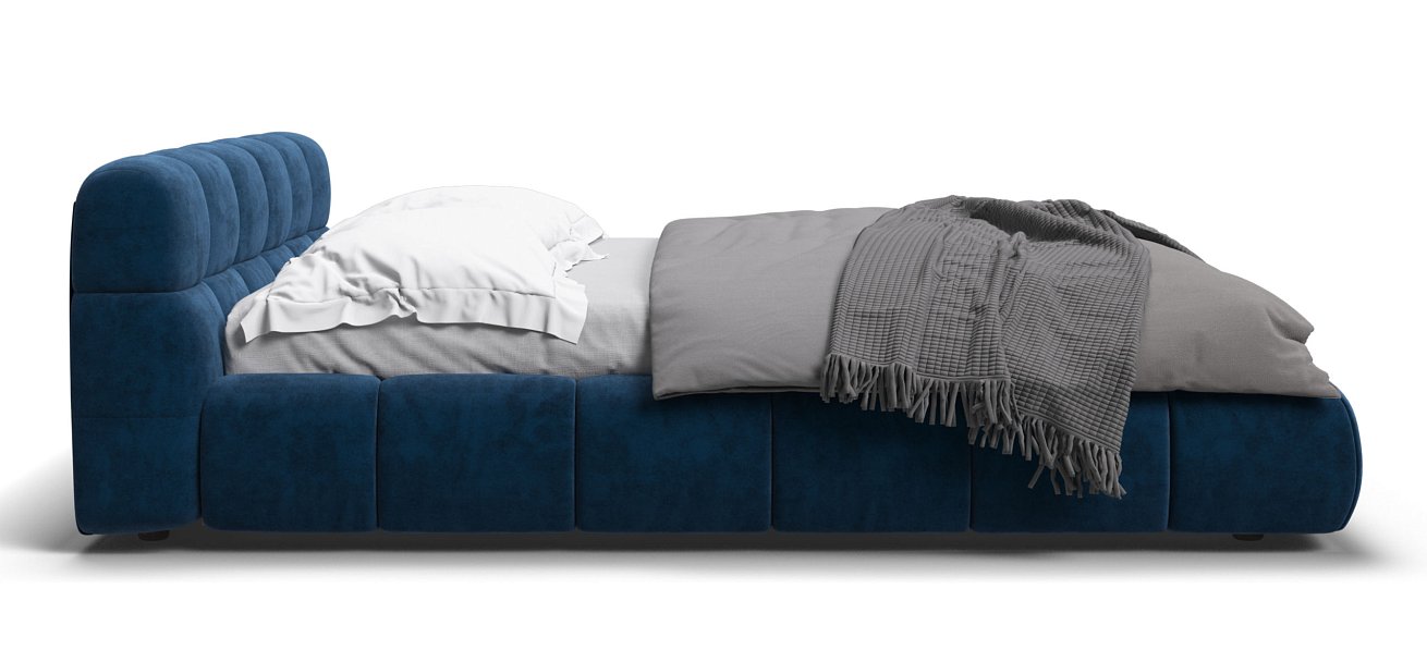 Кровать Босс Дрим 180*200 Про велюр Monolit синяя