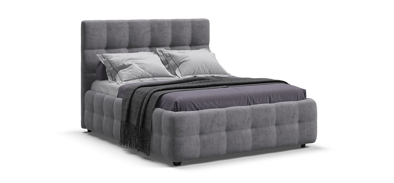 Кровать Босс 140*200 Про Велюр Роял агат