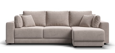 Угловой диван Босс Прайм ХЛ Велюр Monolit латте