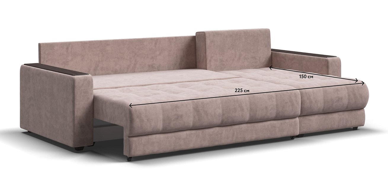 Угловой диван BOSS 3.0 Classic XL Велюр Royal пион NEW