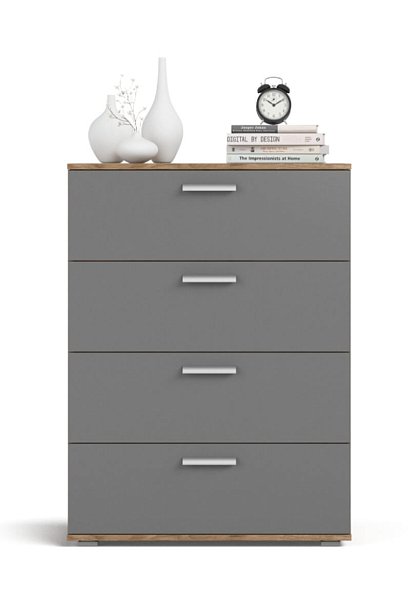 Комод LUX Серый графит, Крафт табачный