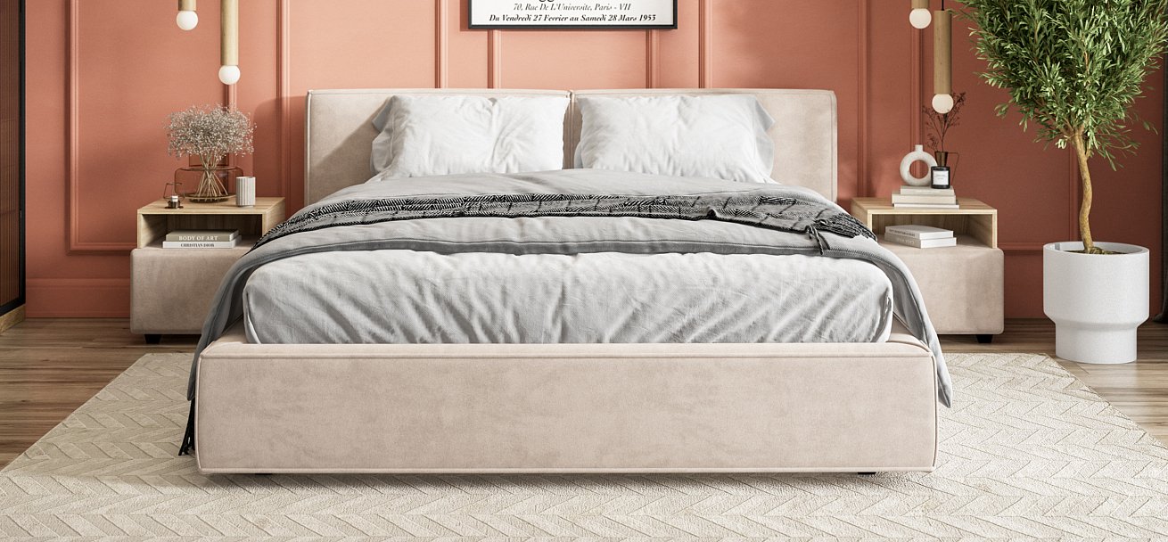 Кровать NORD Monolit латте