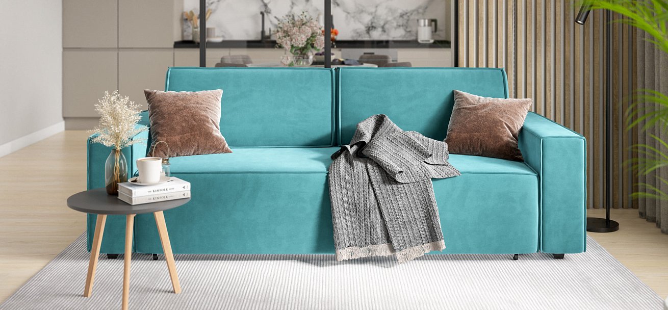 Диван Норд Велюр Monolit зеленый