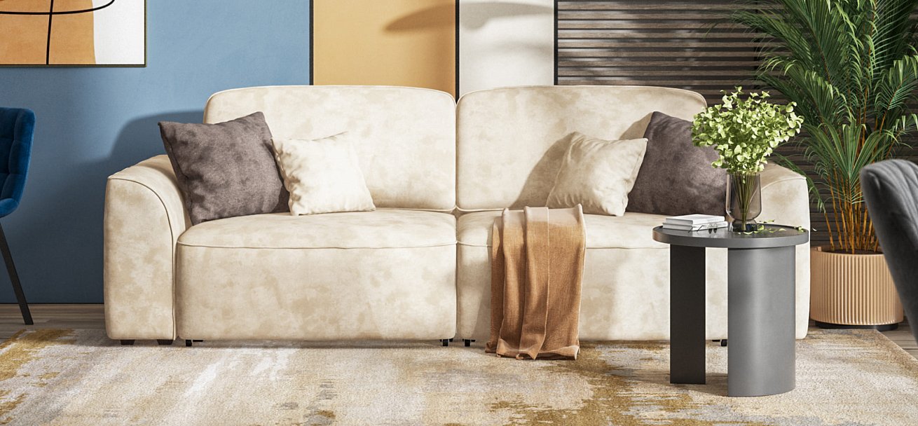 Диван KING SE велюр Alkantara пепел