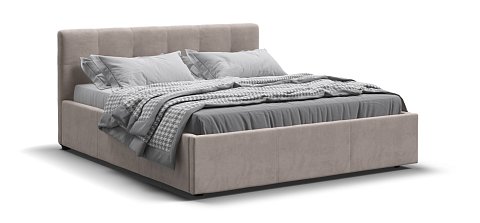 Кровать Белла 160*200 велюр Monolit латте