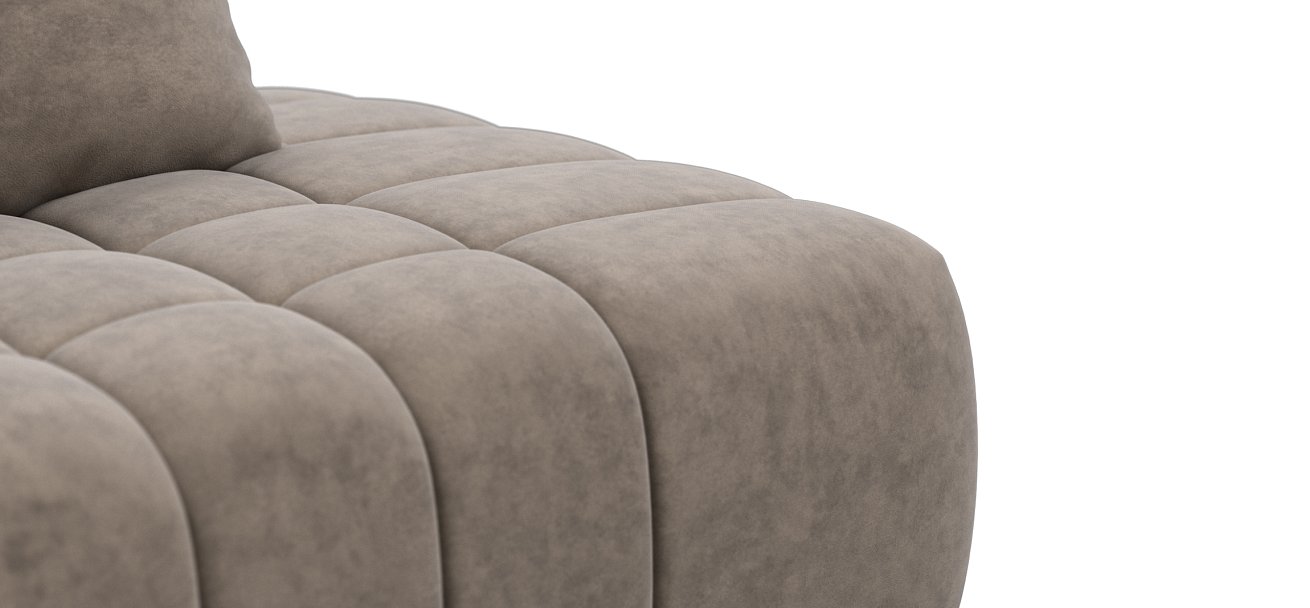 Диван Босс Твин прямой Велюр Роял тауп