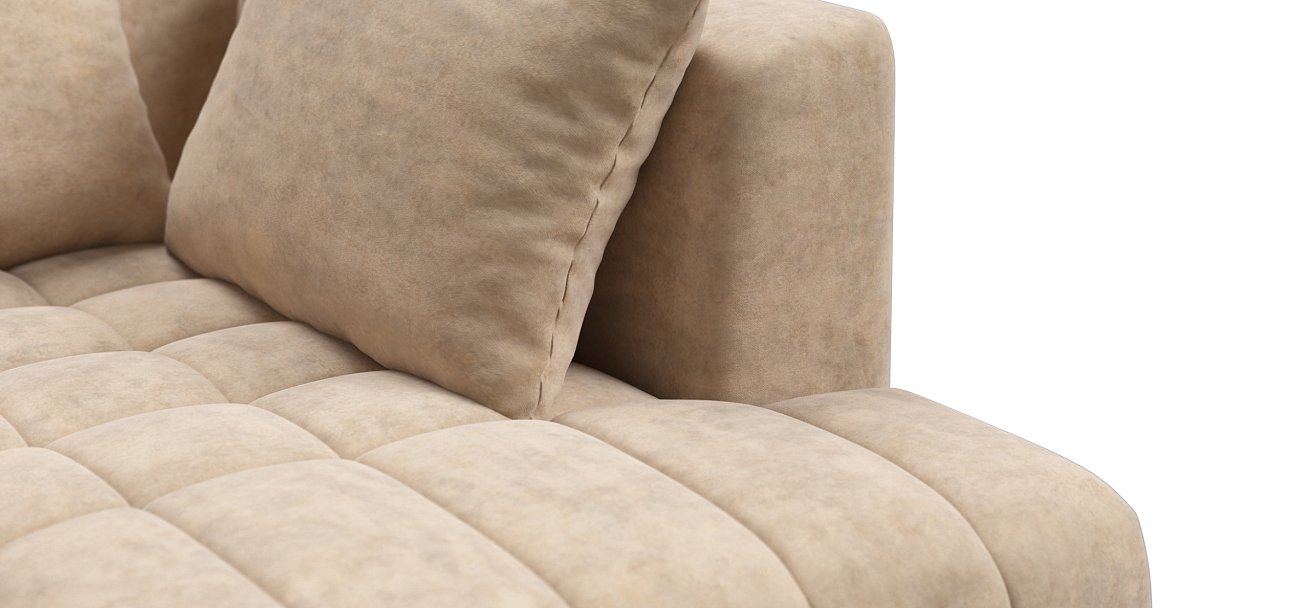 Диван Босс Твин прямой Велюр Роял шампань