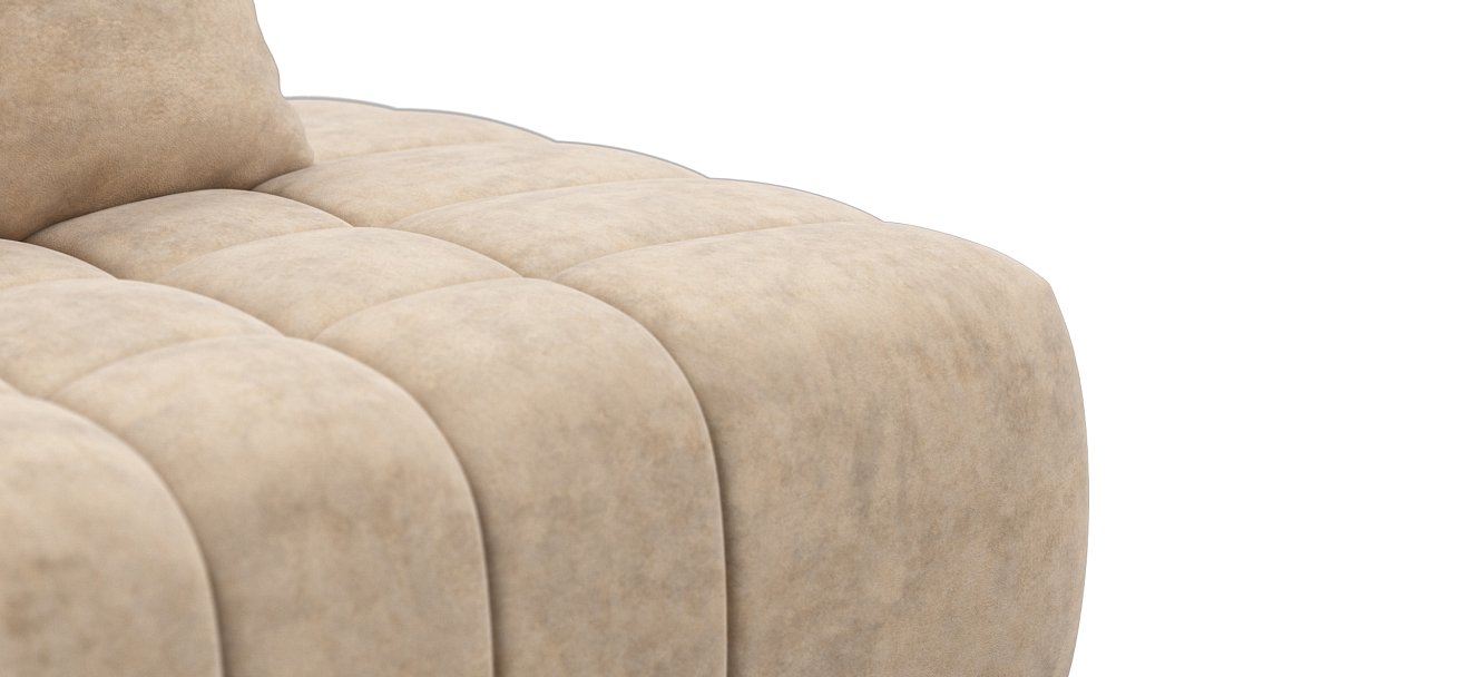 Диван Босс Твин прямой Велюр Роял шампань