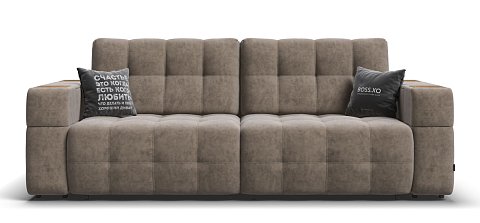 Диван BOSS.XO Велюр Роял тауп / WOOD Smok