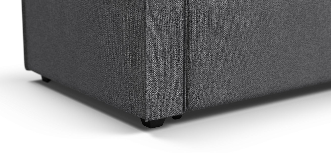 Угловой диван Норд лайт рогожка Malmo серый