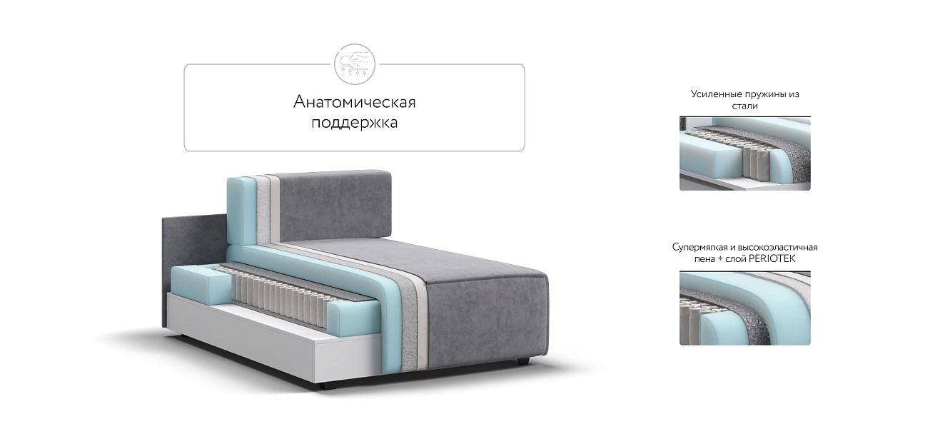 Оттоманка BOSS SOFT MODOOL Велюр Роял агат