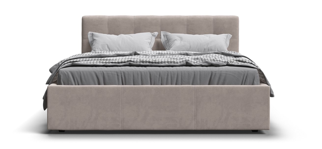 Кровать Белла 160*200 велюр Monolit латте