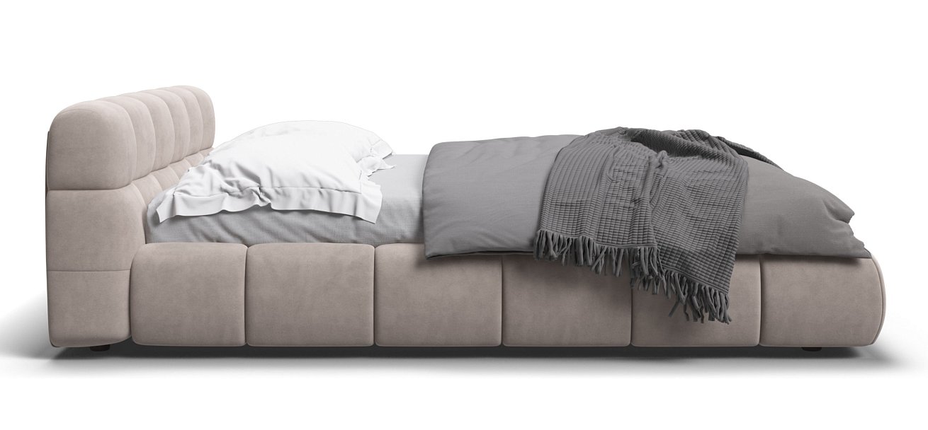 Кровать Босс Дрим 180*200 Про велюр Monolit латте