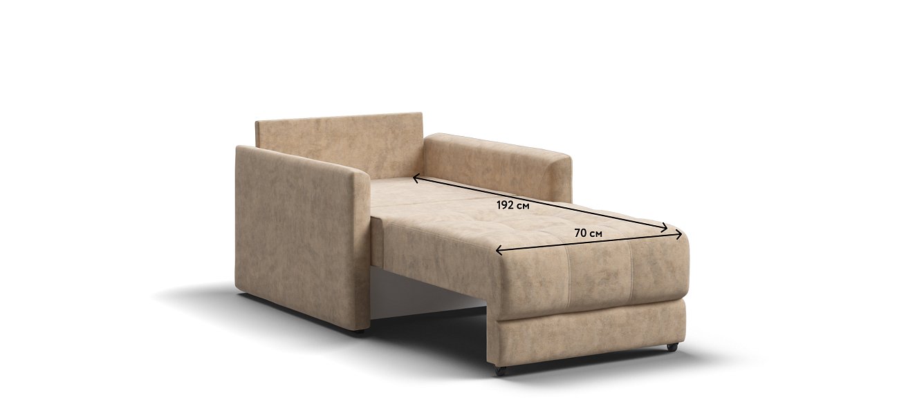 Кресло-кровать BOSS LOFT Велюр Роял шампань