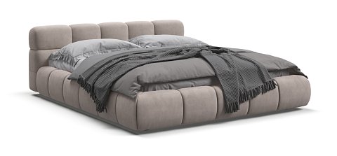 Кровать Босс Дрим 160*200 Про велюр Monolit латте