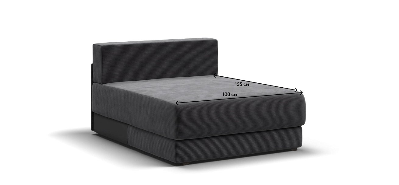 Оттоманка РИЧМОНД MODOOL Вельвет CORD графит