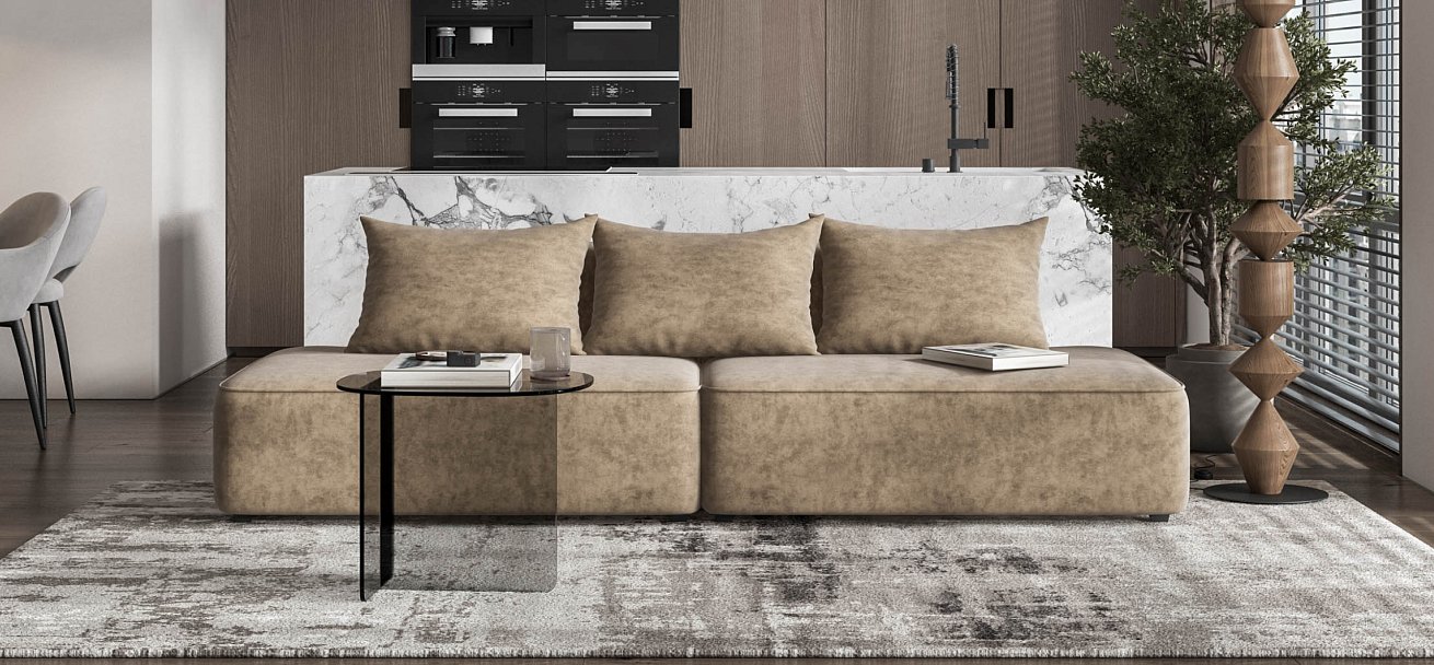 Диван KING TWIN Велюр Роял тауп