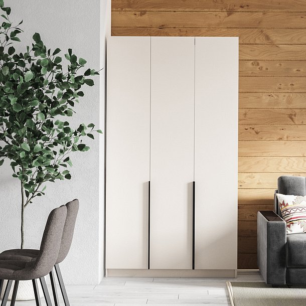 Рим 120 шкаф распашной 3Д Кашемир