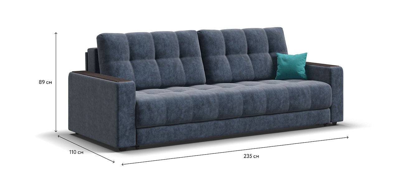 Диван BOSS 2.0 Велюр Royal топаз NEW