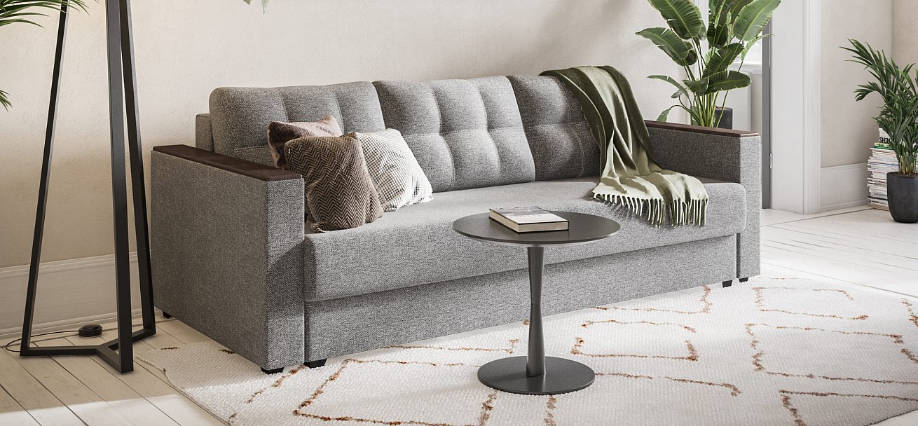 Диван Атланта 3 SE Malmo серый