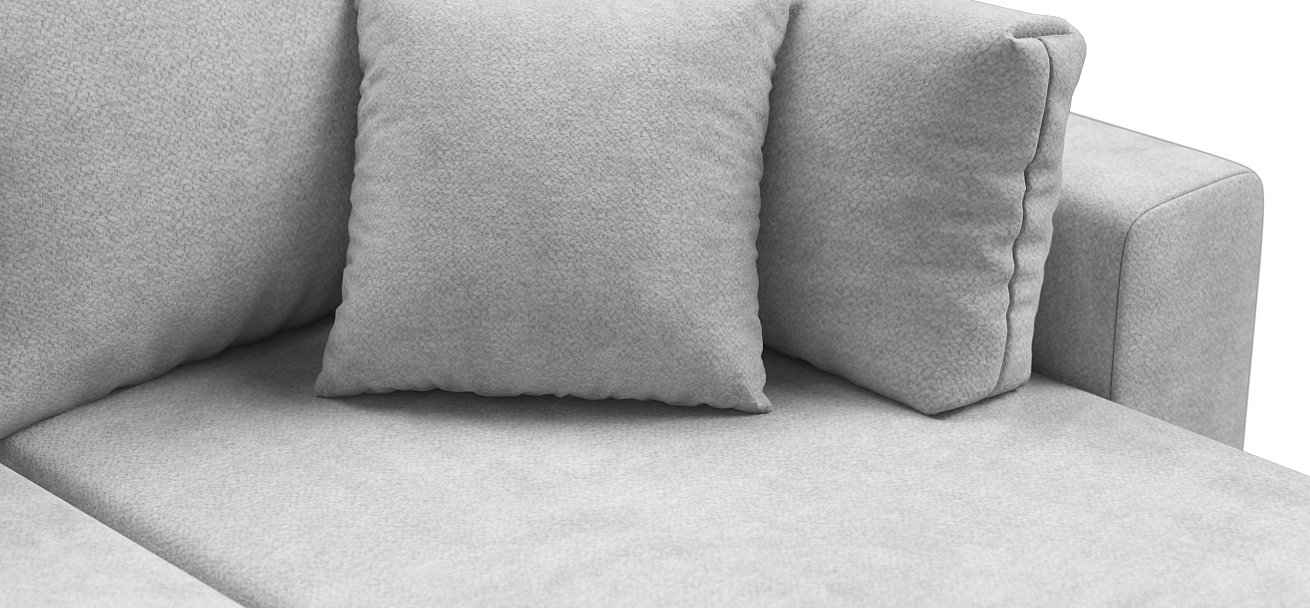 Угловой диван Босс Прайм ХЛ Шенилл CLOUD грей