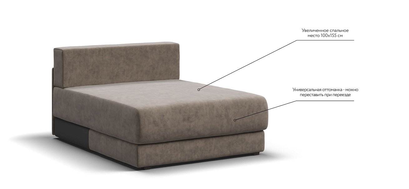 Оттоманка РИЧМОНД MODOOL Велюр Роял тауп