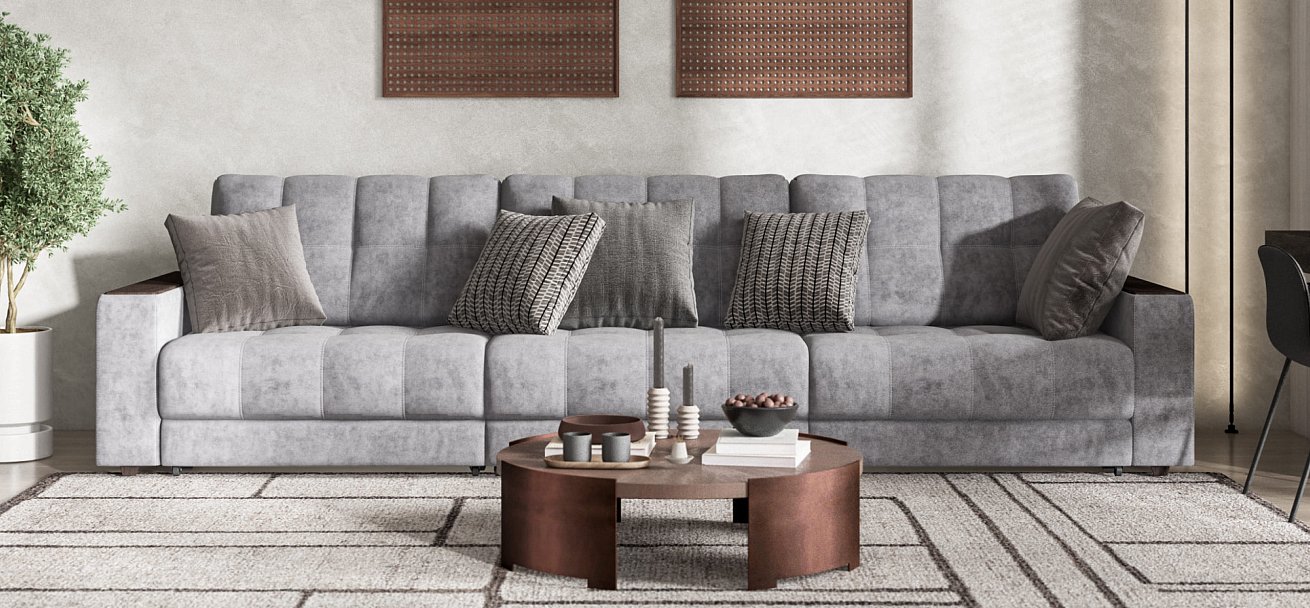 Диван BOSS GRAND Велюр Роял агат