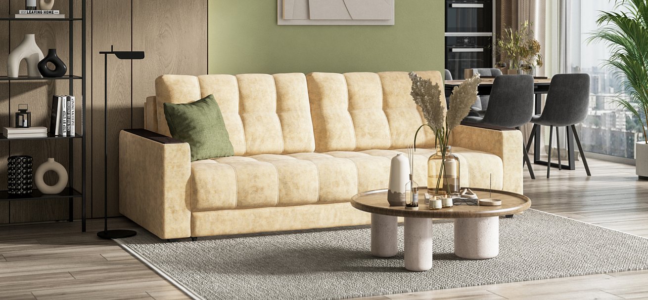 Диван BOSS 2.0 Велюр Роял шампань