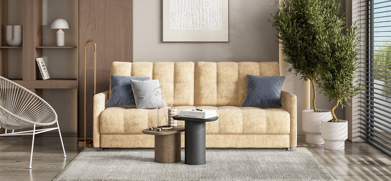 Диван BOSS 2.0 LOFT Велюр Роял шампань