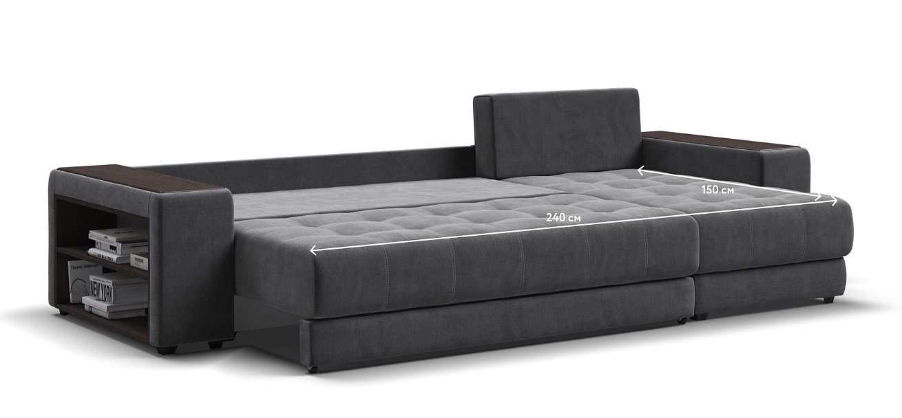 Дубай У 3.0 Monolit серый, Monolit синий