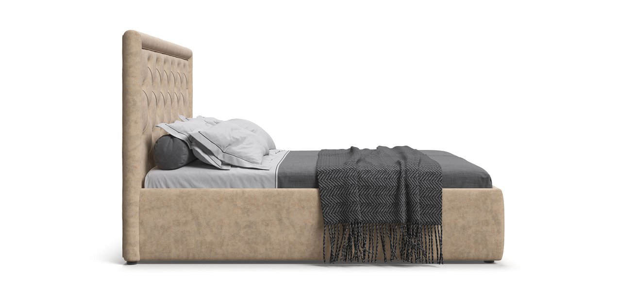 Кровать Босс Классик 180*200 Про велюр Royal шампань NEW