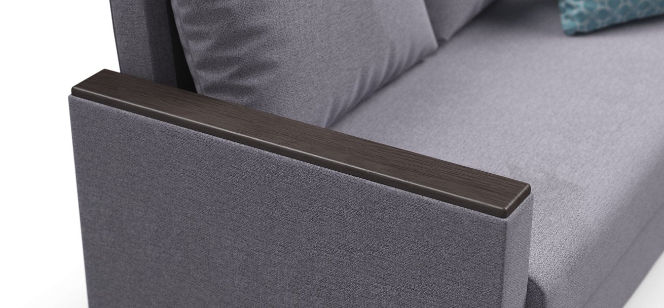 Диван Атланта-2 Лайт рогожка Malmo платина