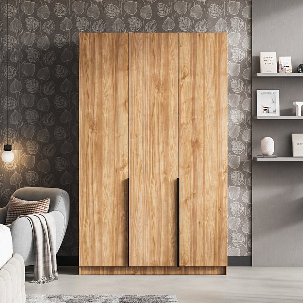 Рим 135 шкаф распашной 3Д+ящики Орех Селект