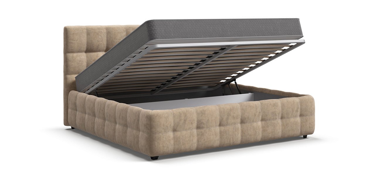 Кровать Босс 180*200 Про Велюр Royal шампань NEW