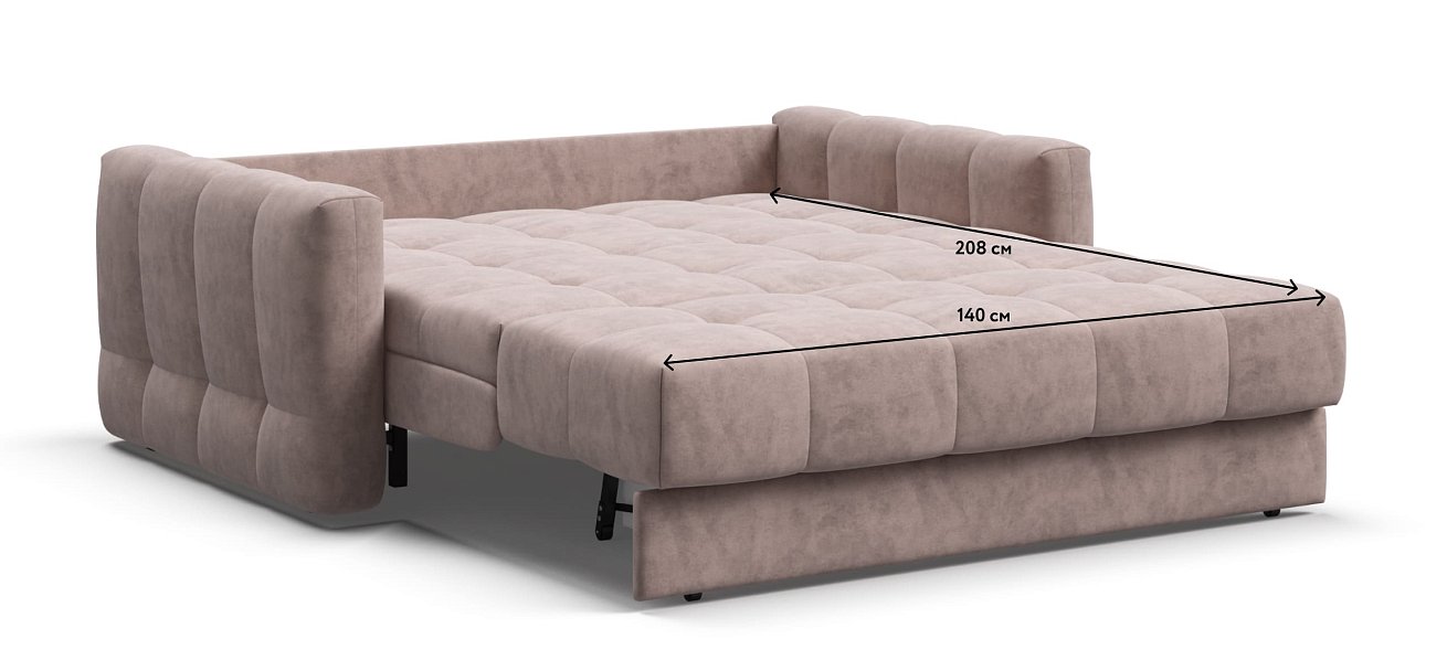 Диван BOSS Sleep 140 Велюр Royal пион NEW