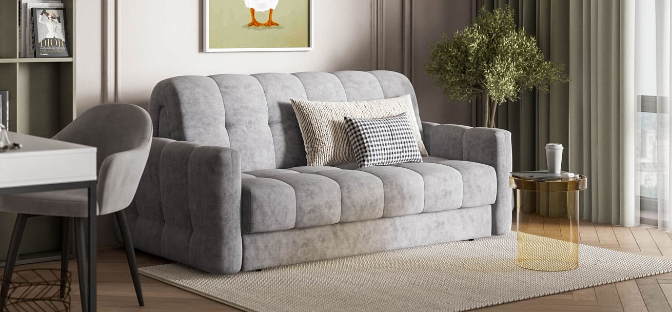 Диван BOSS Sleep 160 Велюр Роял агат