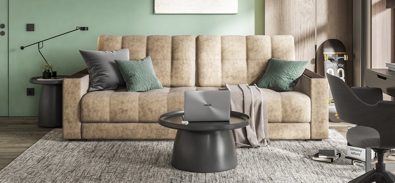 Диван BOSS 2.0 Велюр Роял тауп